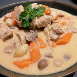 Blanquette de Filet Mignon à l'Ancienne (250g la part environ)