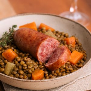 Saucisse Lentilles (350g la part environ)